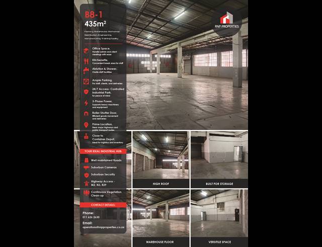 Warehouse property to rent in HERIOTDALE